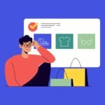 Hombre comparando opciones de compra en línea